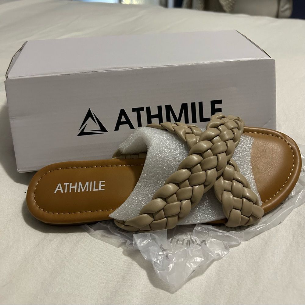 NEW IN BOX - ATHMILE Braided CrossOver Sandals​​